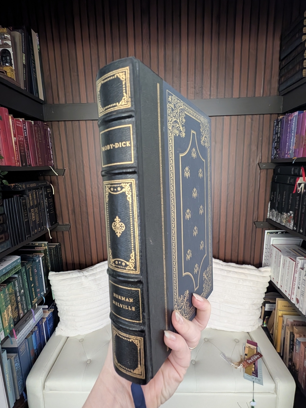 Classic Moby-Dick Leatherbound Book - Black